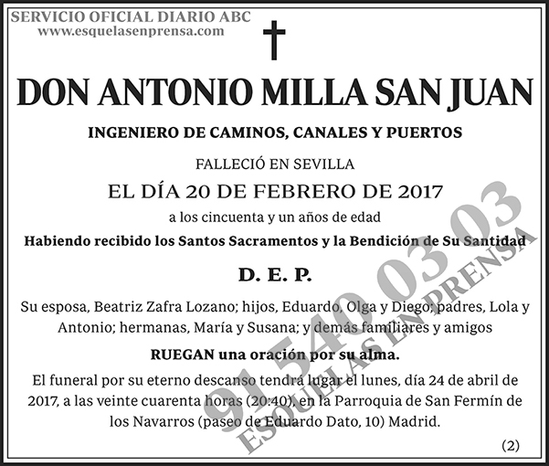 Antonio Milla San Juan